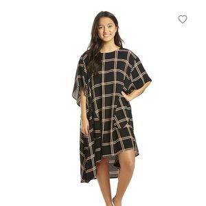 Seea Brynne Sable Windowpane Changing Dress XS/S